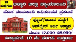 Ballari District Court Recruitment