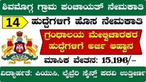 Shimoga Gram Panchayat Recruitment 2024