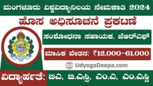 Mangalore University Recruitment 2024