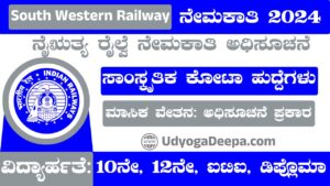 South Western Railway Recruitment 2024 