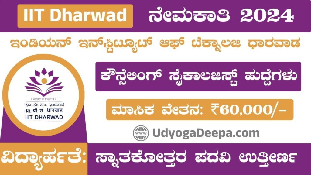 IIT Dharwad Recruitment 2024-25