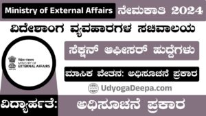 Ministry of External Affairs Recruitment 2025