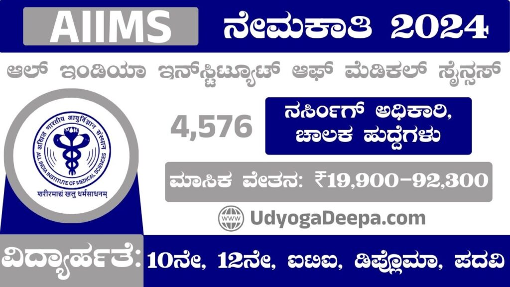 AIIMS ನೇಮಕಾತಿ AIIMS Recruitment 2025