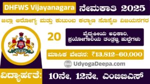 DHFWS Vijayanagara Recruitment 2025