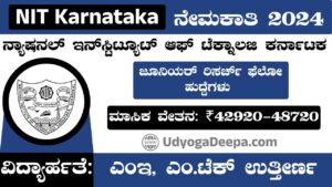 NIT Karnataka Recruitment 2025 