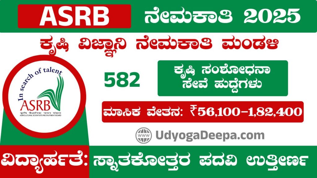 ASRB Recruitment 2025