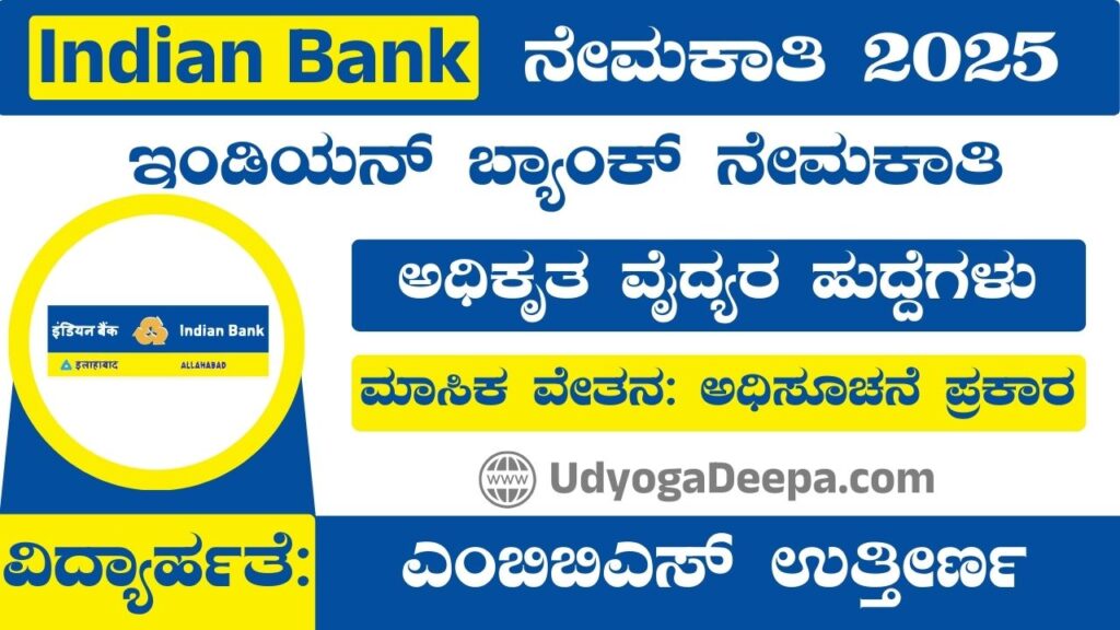 Indian Bank Recruitment 2025