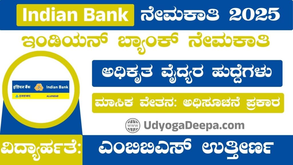 Indian Bank Recruitment 2025