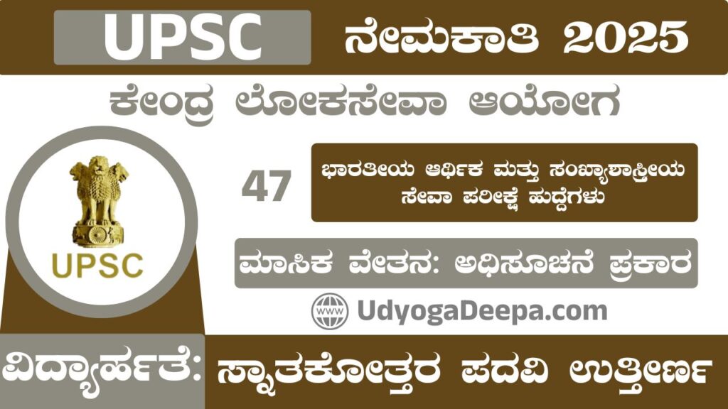 UPSC Recruitment 2025 