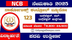 NCB Recruitment 2025