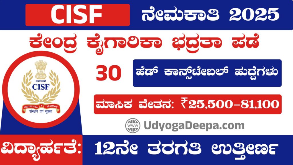 CISF Recruitment 2025