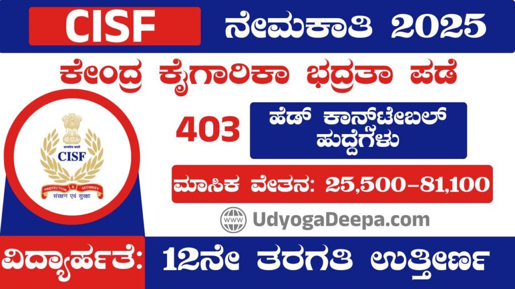 CISF Recruitment 2025