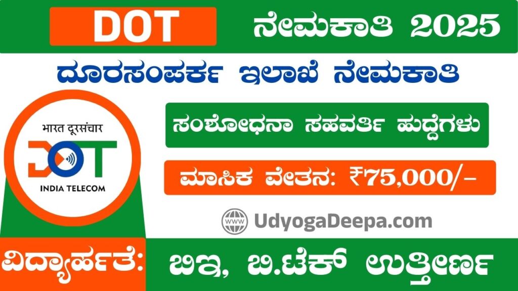 DOT Recruitment 2025