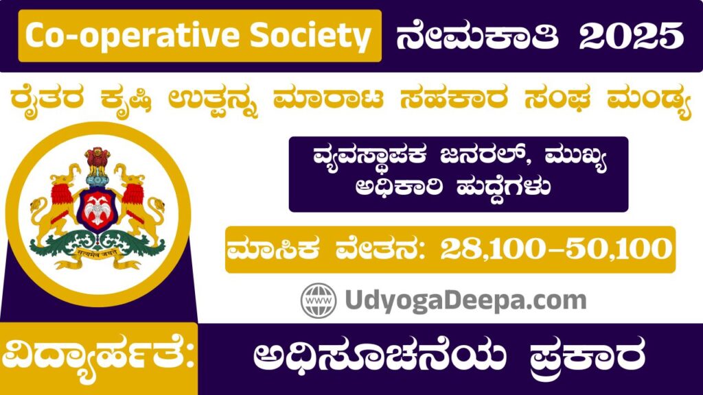 FAPS Co-operative Society Recruitment 2025