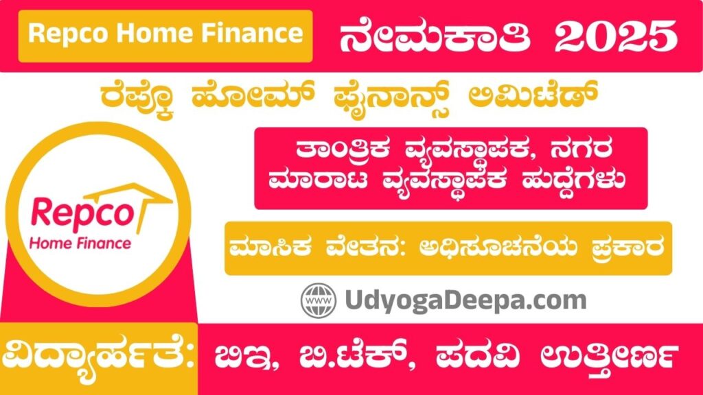 Repco Home Finance Recruitment 2025