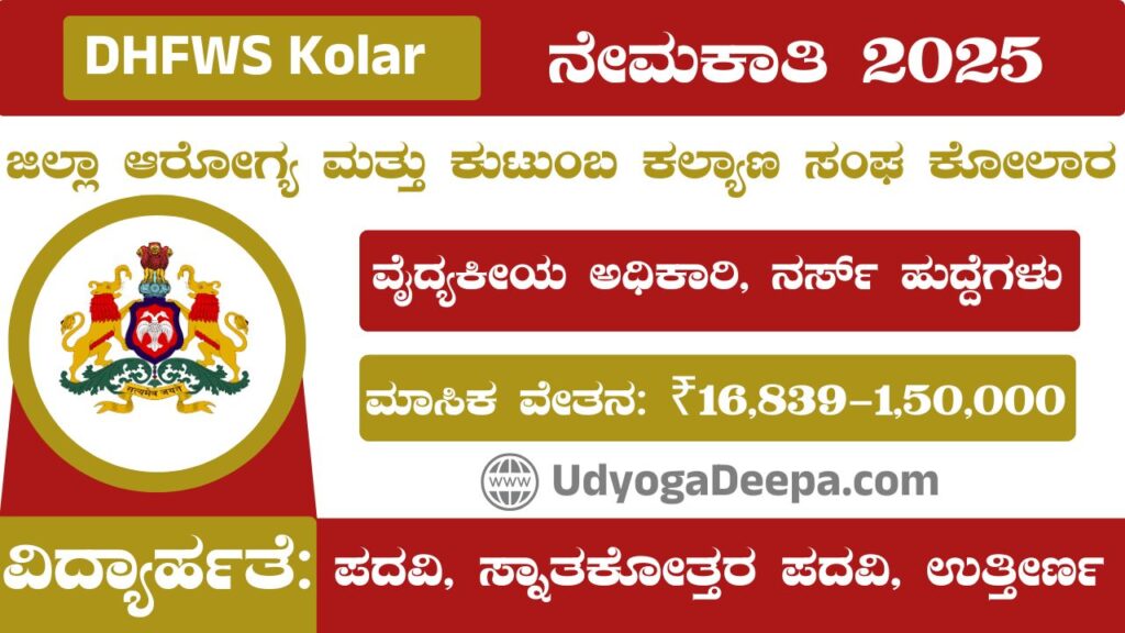 DHFWS Kolar Recruitment