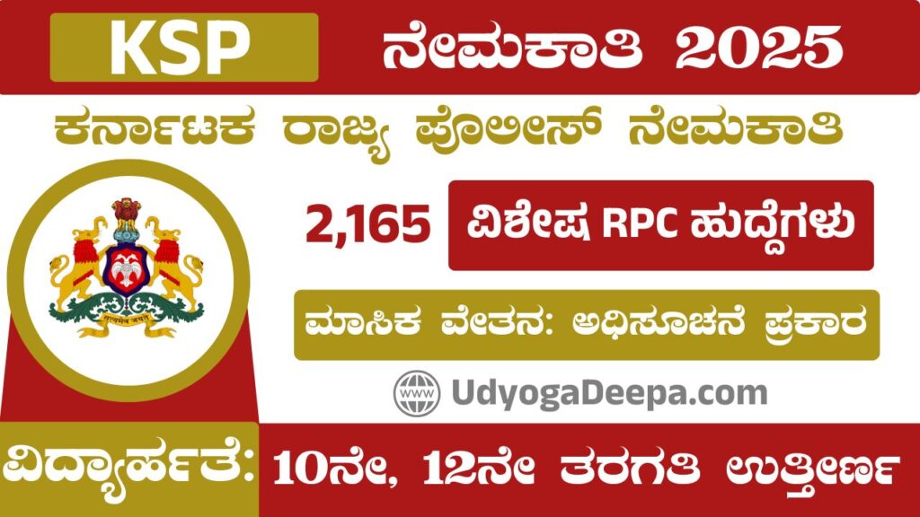 KSP Recruitment 2025